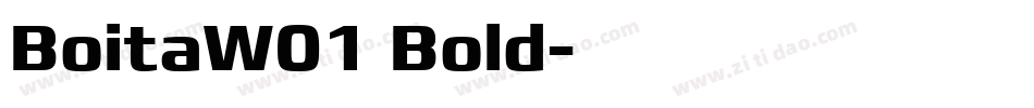 BoitaW01 Bold字体转换